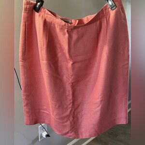 18W coral colored LINED skirt